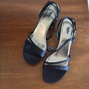 Mossimo (Christy) Black Strappy Heels